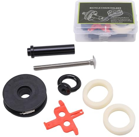 HERCHR Kettenrolle, Fahrradführung, Fahrradkettenspanner, Fahrradkettenhalter, Rollennabenspanner, Reinigungswerkzeug, RL211, Schnellspanner, Rennrad-Kettenhalter-Set