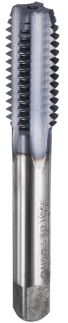 sourcing map M16 x 2,5 Metrisches Gewindebohrer, 6542, Kobalt-Schnellarbeitsstahl, TiCN-beschichteter Stecker, rechts, 4 gerade Rillen, Schraubengewindebohrer, Handgewindebohrer
