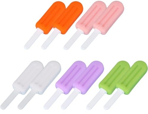 Lpitoy Aligner Chewies – 10 st Chewies för invisalign justerare, silikon med grepphandtag, för osynliga hängslen, justerare, munchies, tuggtabletter för justerare brickor säte ortodontiska munchies