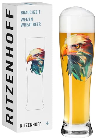 RITZENHOFF 3481014 - Vaso de cerveza de trigo (500 ml, diseño de animal, impresión digital, multicolor)