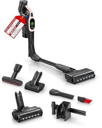 Bosch sladdlös dammsugare, Unlimited 10, 4,0 Ah batteripaket, MicroClean-teknik, Easy Empty dammbehållare, Flex Tube, LED-lampor, rosé BKS1041RHF