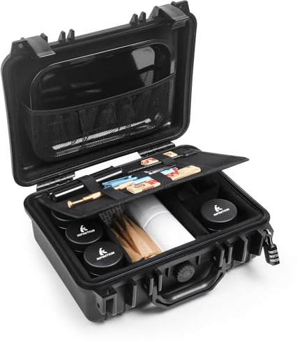 INFINITKIN XL geruchsdichte Box, abschließbar, geruchsdicht, luftdicht, wasserdicht und knautschfest, für Zuhause, Reisen und Camping, tolle Geschenkidee | Luftdichter, wasserdichter und knautschfester geruchsdichter Behälter für Zuhause, Reisen und Camping. Tolle Geschenkidee