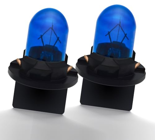 Ruiandsion 2 Stück T10 194 168 Innenlicht Blau 12V nicht polarisiert 200LM Halogen-Lampen für Auto-Innenbeleuchtung, Leselicht, Kennzeichenbeleuchtung