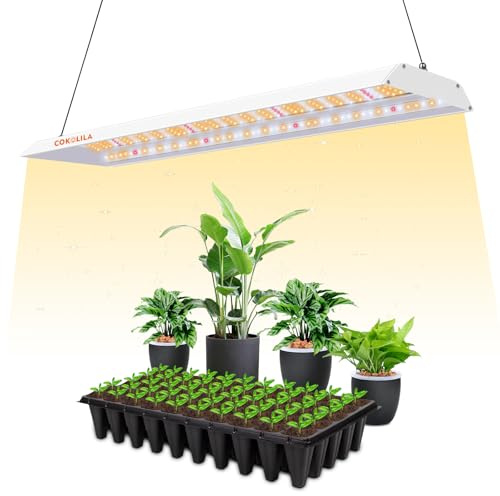 COKOLILA Nouvelle Lampe de Croissance, lampe LED avancée pour plantes avec minuterie 4/8/12H et hauteur réglable - Idéale pour les plantes d'intérieur en phase de germination, de végétation
