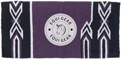 EQUIEMPRESS Sattelunterlage Western Ranch/Westernsatteldecke aus Neuseelandwolle, Top Wool Pad Sensor Flex (Anpassung möglich) A-337 (34 x 32)