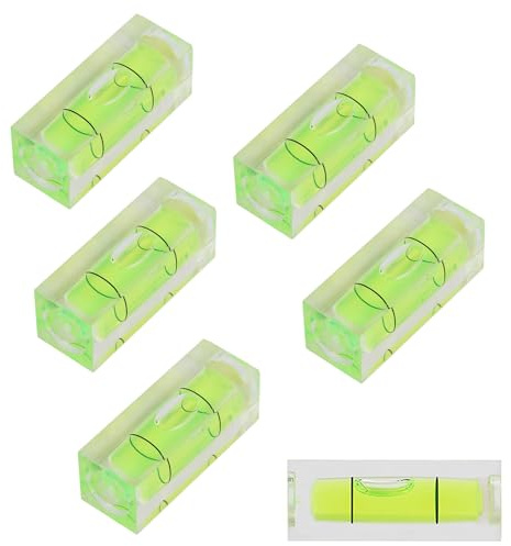 5 Stücke Mini Wasserwaage,15 × 15 × 40 Mm Libelle Wasserwaage | Kleine Wasserwaage,Wasserwaage Klein,Wasserwaage Für Möbel, Stative,Camping,Kameras,Wohnmobi
