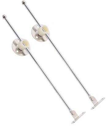 Cerniera di Supporto per Coperchio Argento in Ferro, 2 Pezzi | Regolabile in Altezza e Angolo, Disco Rotondo, Design Multifunzione per Ante a Ribalta