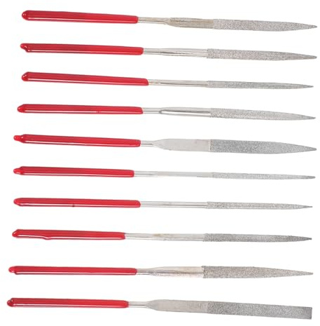 TEHAUX Juego De 10 Limas De Metal Pequeñas Limas De Aguja Para Trabajar El Metal Herramientas En Miniatura Para Joyería Manualidades Modelismo Vidrio Madera Piedra Joyería