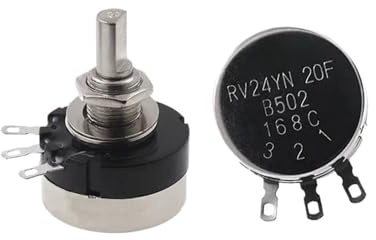 RV24YN20F half-shaft single-turn carbon film potentiometer DB101/B103/B104/B502/B202/B203(Potentiometer B103 10K ohm)