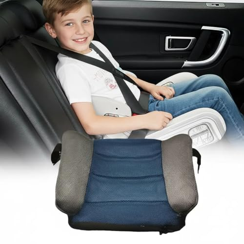 Aufblasbarer Autositzerhöhung für Auto K-inder– höhenverstellbarer Fahrer aus dickem, wasserdichtem Material | Extra Schmal und Ergonomisch 49x37 x5cm (blau)