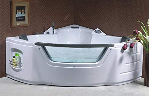 Bagno Italia Vasca Idromassaggio 135x135 cm per due persone vetro frontale 10 getti full optional I