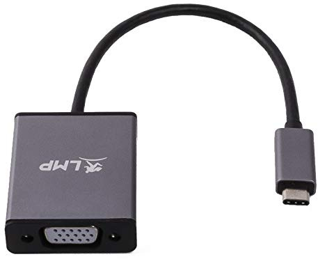 LMP USB-C to VGA USB-C 3.1 VGA Gris Adaptador de Cable - Adaptador para Cable (USB-C 3.1, VGA, 0,15 m, Gris)