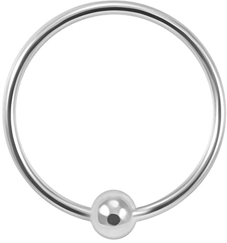 Captive Bead Hoop Nase Ring 925 Sterling Silber Nase Piercing Ring