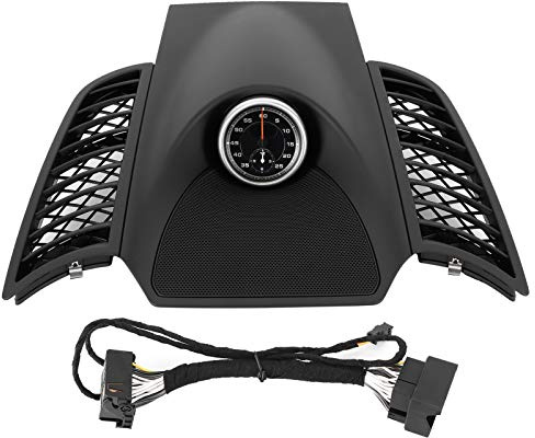 Couvercle central de tableau de bord chronomètre, garniture de couvercle supérieur de tableau de bord d'instruments avec horloge 958552189015Q0 adapté pour 2011 2017(Noir)