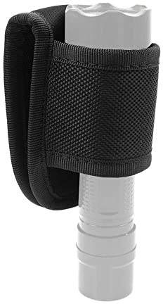 Sport Flashlight Holder, Nylon Wear-Resistant Duty Belt Flashlight Pouch Open Torch Carry Case for Camping Hiking Emergency