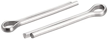 sourcing map 30 Stück Splintstift Geteilter Splint Clip Befestigung aus Edelstahl Sicherungssplinte für Automobil Mechanik 4 mm x 30 mm