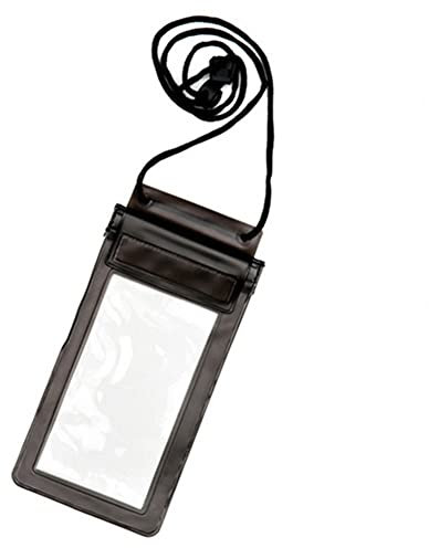 Universelle wasserdichte Tasche Handytasche klar versiegelt Unterwasser Handy Schwimmtasche Abdeckung Tauchtaschen (Color : Black)