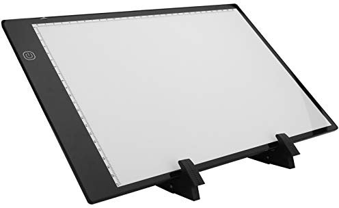 Light Copy Pad, A4 Rechargeable LED Light Board Dimmable LED Light Tablet Board with Stand Adjustable Brightness Drawing Pad Writing Tablet Cordless Copy Board for Painting