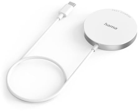 Hama MagCharge FC15 15W Wireless Charger Ladegerät für Apple iPhone weiß