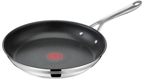 Tefal Jamie Oliver Cook Smart Pfanne 28 cm, Pfanne Induktion, sichere Titanium 2X Antihaftversiegelung, Thermo-Signal, Antihaftpfanne, ergonomischer Griff, für alle Herdarten geeignet, E31006