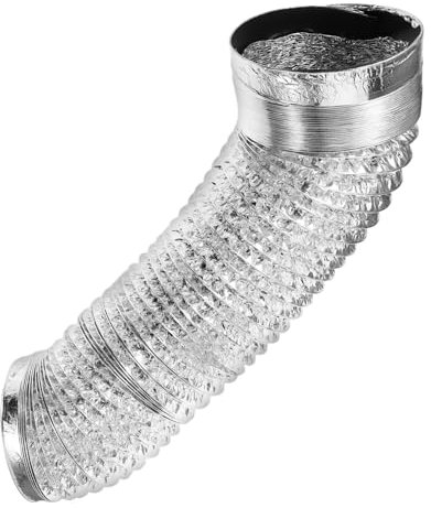 OSALADI Flexible Range Hood Vent Hose Foil Exhaust Hose for Kitchen Stove Smoke