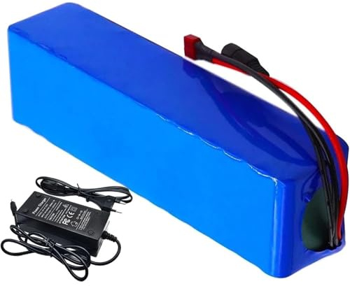 36V 6Ah Lithium-Ion Battery Pack, with BMS Integrated System and Charger, for Electric Bike Scooter Model Power Tools 50W-300W Motor XT60