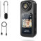 Action camera 4K con pollice, mini telecamera WiFi con LCD da 1,47 pollici, supporto, per vlog, viaggi, attività all'aperto (colore nero)