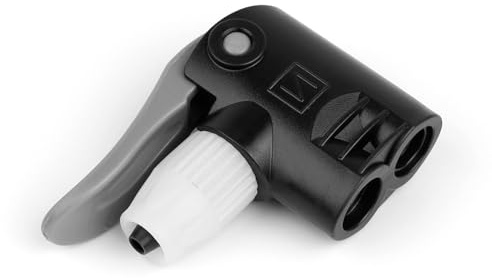 DIYCUT Testa della pompa della bicicletta, adattatore di ricambio per pompa della bicicletta, accessori per pompa della bicicletta, testa della pompa per valvola Schrader e valvola Presta