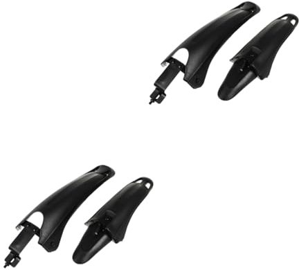 UPKOCH 2 Sätze Fahrrad Kotflügel Mountainbike-schutzblech Fettes Fahrrad Vorne Und Zykluszubehör Schmutzschutz Fahrrad-schutzbleche Mountainbike Schutzblech Plastik Schwarz 2 Stück * 2