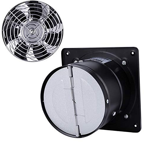 Ayrirel Bathroom Fan, 6 Inch 220V 40W 2800r/min 600m³/H Low Noise Extractor Ventilator Fan, Wall Mounted Exhaust Fan for Home Kitchen Bathroom Garage Warehouse Industrial Restaurant (Black)