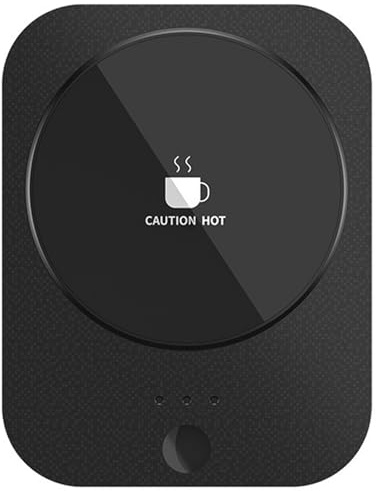 Scaldatazze senza fili con ricarica wireless per telefono, scaldatazze da caffè da scrivania, sottobicchiere riscaldato ricaricabile per uso domestico in ufficio, scaldateiere