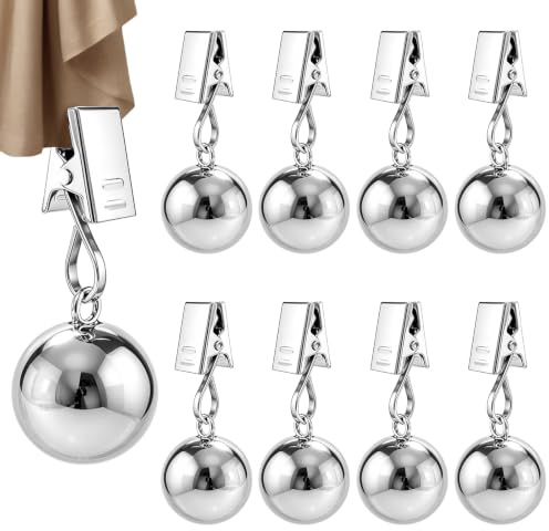 Minfuerang Tischdeckenbeschwerer 8er-Set, 2.5cm, Tischdeckengewichte