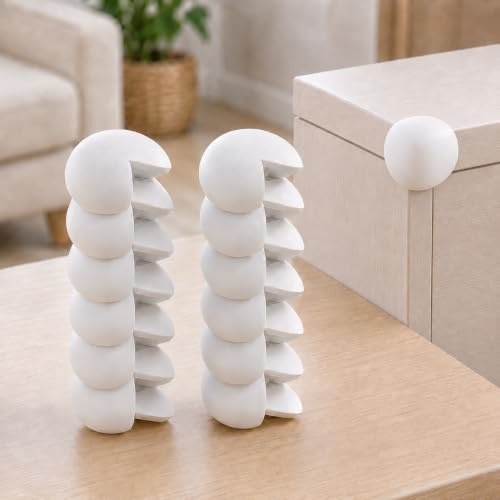 12 protectores de esquinas originales para bebés y niños, color blanco, autoadhesivo, fabricado en Alemania, protección de cantos para mesa y muebles, protección de esquinas para niños