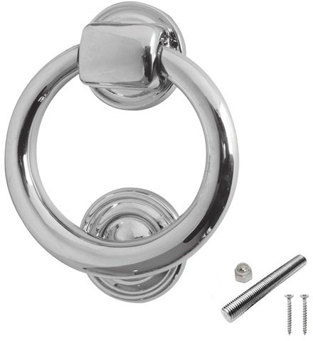 Ring Shaped Door Knocker Polished Chrome