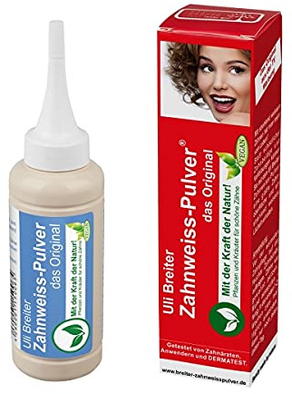 Mit natürlichen Stoffen das natürliche Zahnweiss--Uli Breiter's Zahnweiss Pulver 2er Pack