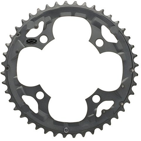 Shimano Kettenblatt DEORE FC-M591, Grau, 44 Zähne - 104 mm - Aluminium, Y-1LE98060