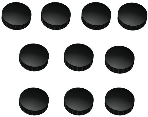 10x Magnete Schwarz Ø 38 mm EXTRA STARK 2, 5 kg, Haftmagnete Magnete für Magnettafel, Boards, Magnet Rund, Schwarz