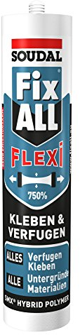 Soudal Fix ALL Flexi, für alle Anwendungen im Bereich Kleben und Verfugen, Kartusche: 290ml, Farbe: Braun