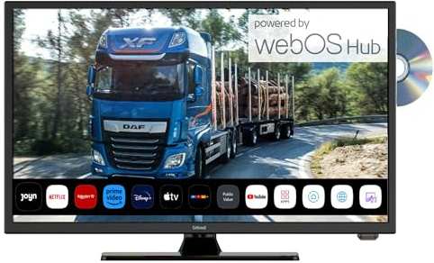 Gelhard GTV2456 LED Smart TV (webOS) mit DVD und Bluetooth DVB-S2/C/T2 für 12V u. 230Volt WLAN Full HD