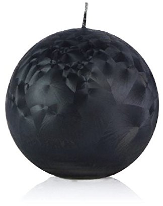 Wiedemann Kugelkerzen Eiseffekt Schwarz 100 mm 4 Stück