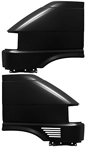 Diederichs Kotflügel Satz für VW T4 Transporter Multivan Bj. 96-03 kurzer Vorbau Facelift, Schwarz, Stahl, links, vorne rechts