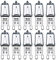 GMY G9 Halogen Bulbs 28W (29W) 230V 320Lm 2800K Warm White Dimmable Light Bulb for Ceiling Light 10 Pack