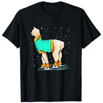 Eiskunstlauf Geschenk Alpaka Kinder Eiskunstläuferin Eislauf T-Shirt