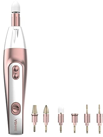 Cecotec Set elettrico per manicure e pedicure PinkyCare 700 Perfect Nails. Sette testine intercambiabili, cinque velocità e due direzioni di rotazione, design ergonomico, custodia inclusa.