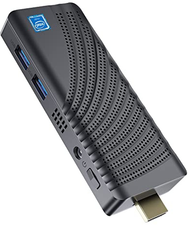 Mini PC Stick Intel Celeron N4000 (Hasta 2,6 GHz) Windows 10 Pro Mini Computer Stick 4GB DDR4 64GB eMMC Micro Desktop Factor de forma pequeño PC admite 4K HDMI, 2.4G/5G WiFi, Bluetooth 4.2, encendido