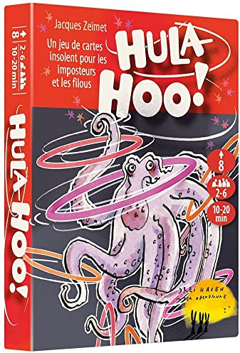 IELLO Hula-Hoo ! – Version Française – Jeu de Cartes de Défausse, Bluff & Anticipation – 2 à 6 Joueurs | 10–15 Min | Dès 10 Ans