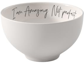 Villeroy & Boch – Statement Müslischale Weiß, Schwarz, Spülmaschinenfest, Mikrowellensicher, Schüssel, Bowl, Schale, Premium Porcelain