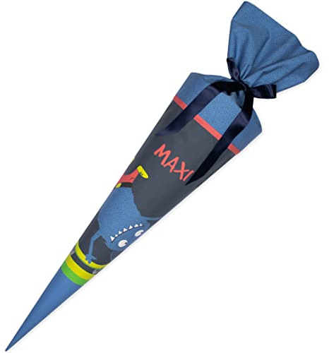 Dein Lieblingsteil Schultüte Skatermonster mit Namen Stoff-Zuckertüte 70cm/ 85 cm