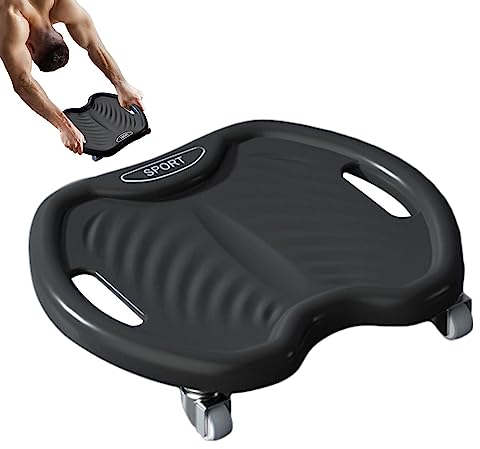 Bauchmuskel-Roller, für Zuhause, Stummschaltung, vier Räder, Bauchroller mit gebogenem Rillengriff, 360°-Scrollrad Shenrongtong