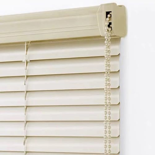 NIANXINN Aluminium-Jalousien,Raumverdunkelnde Horizontale Fensterjalousien,Anti-UV,Wasserdicht,Alu Jalousie,Metall Lamellenrollo,für Schlafzimmer/Küche,Anpassbar,Breite x Höhe (50cm x 180cm)